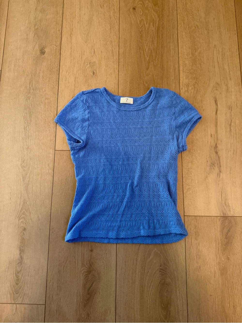 T.LA Blue Short-Sleeve Knit Top